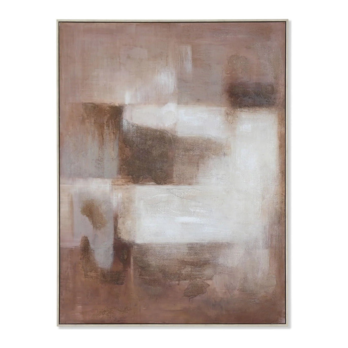 Blush Haze Abstract Canvas Wall Art