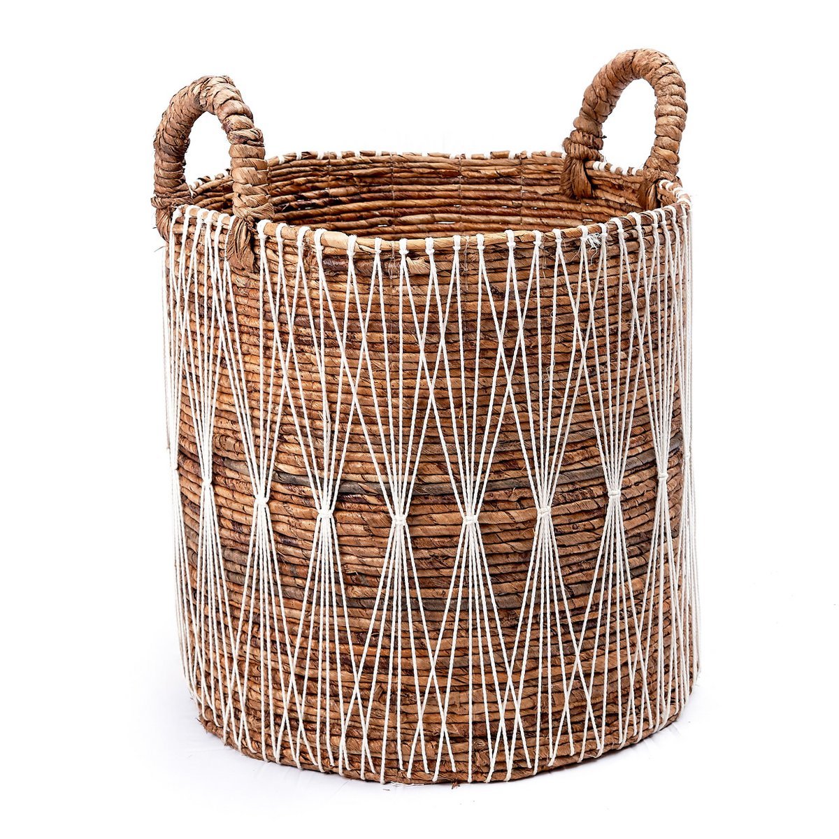 Boho Laundry Basket | Plant Basket | Storage Basket MANDURO Made of Banana Fiber (3 Sizes) - LUXONAS HOME