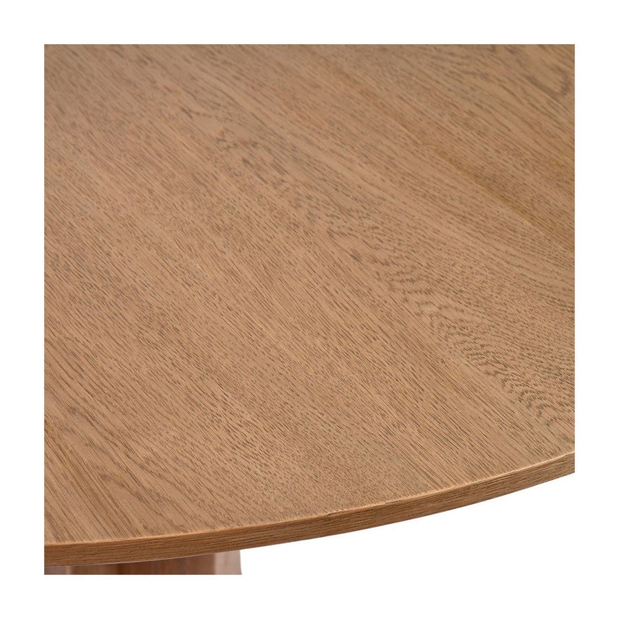 Boston Round Oak Pedestal Dining Table