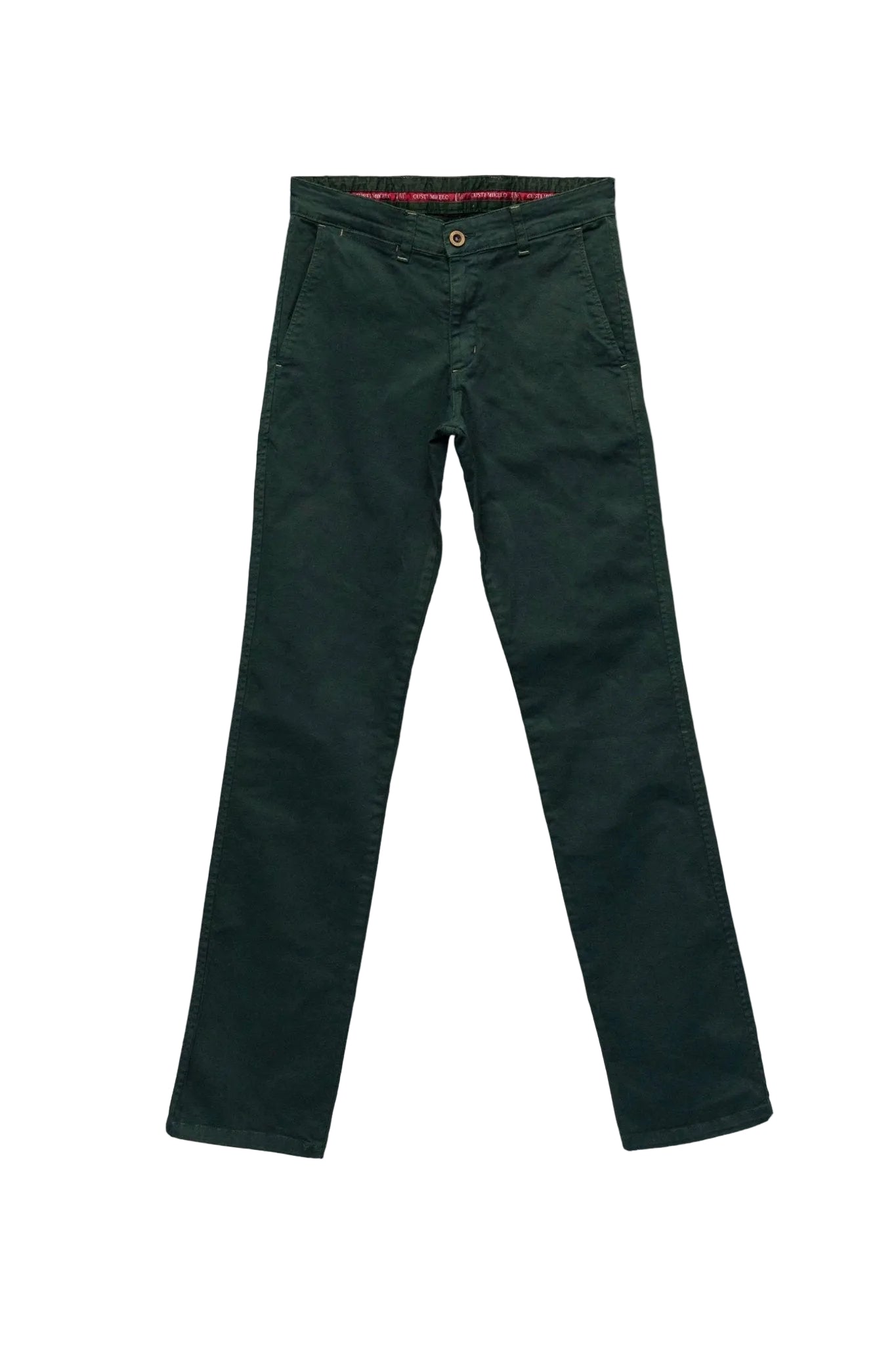 Bottle Green Stretch Chino Pants | Jesulín
