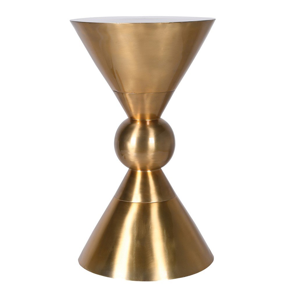 Brass Waisted Side Table - Elegant and Functional Home Decor - LUXONAS