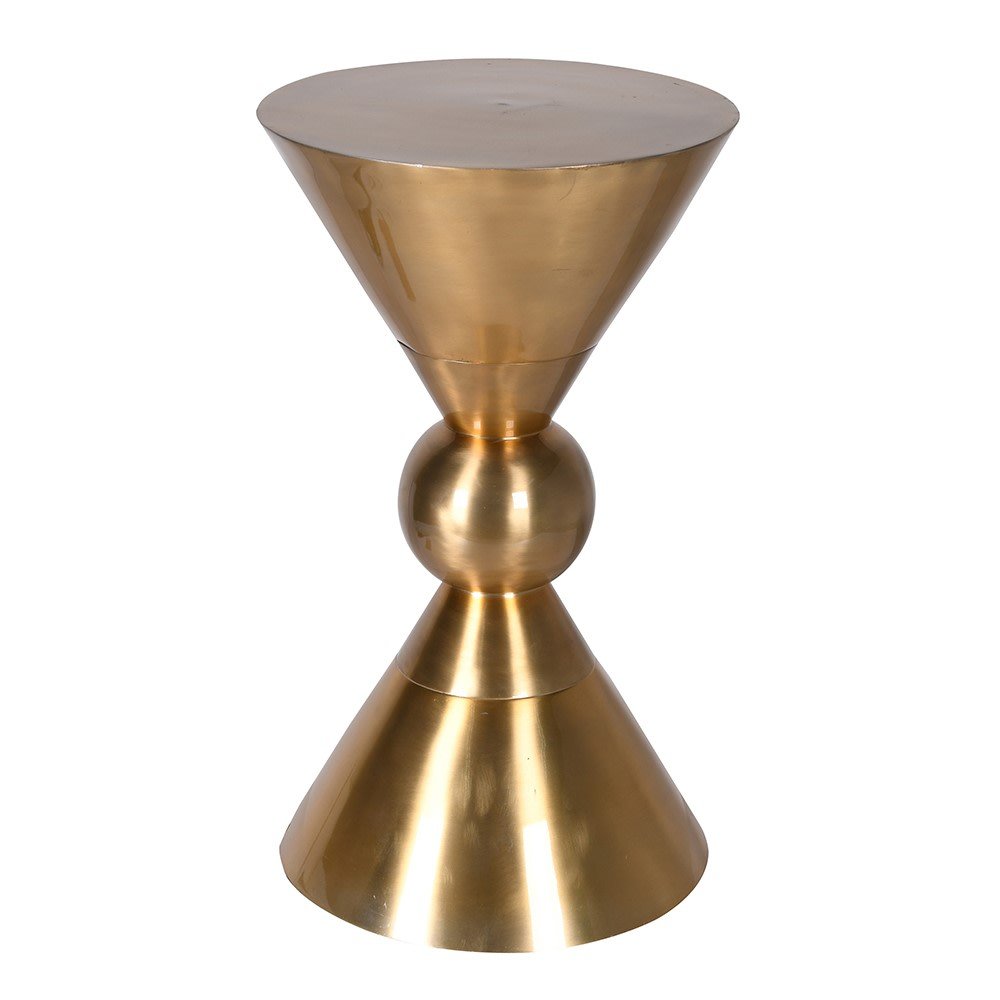 Brass Waisted Side Table - Elegant and Functional Home Decor - LUXONAS