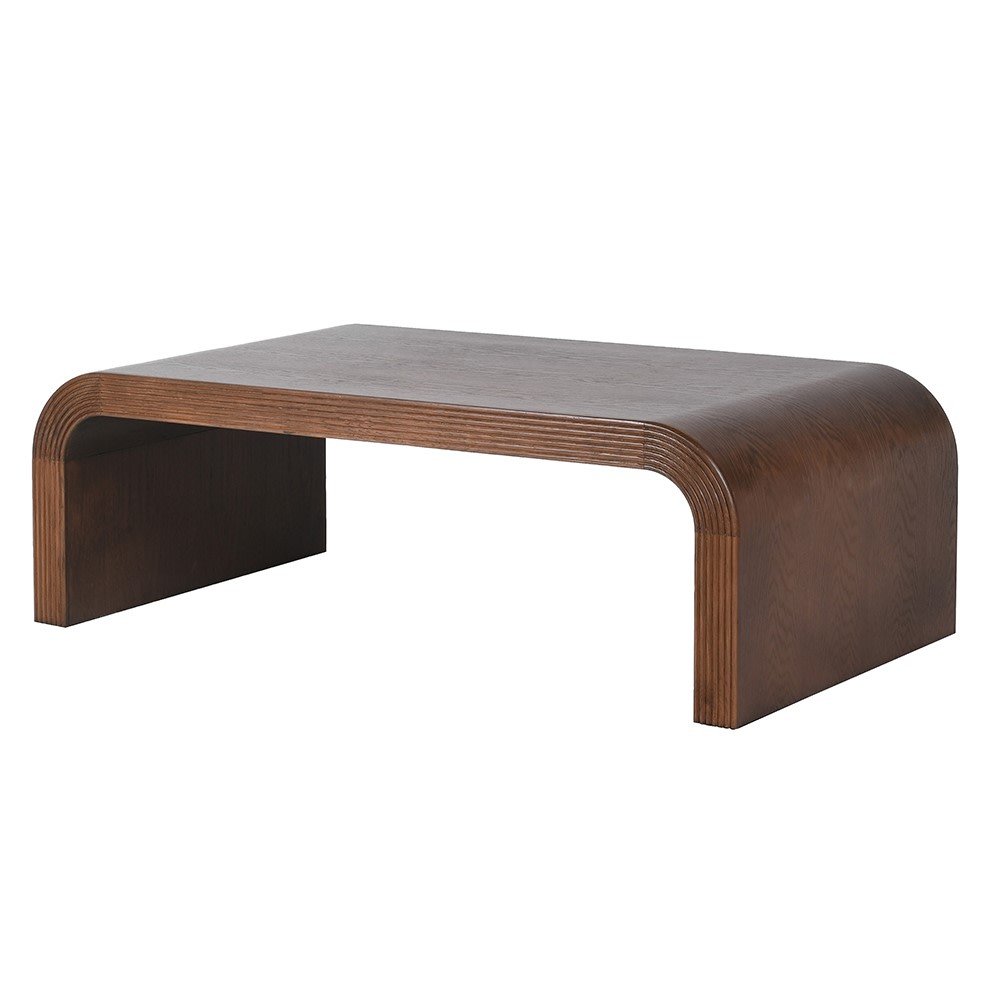 Bridge Coffee Table - Elegant Oak and Plywood Design - LUXONAS
