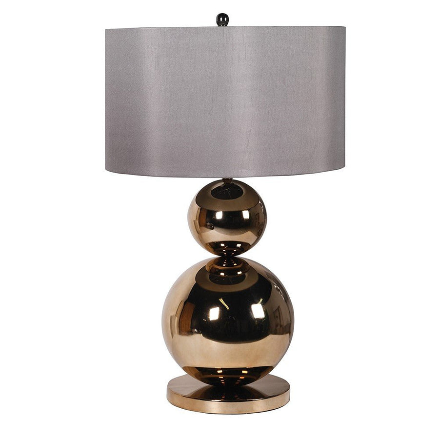 Bronze Affect Ball Lamp
