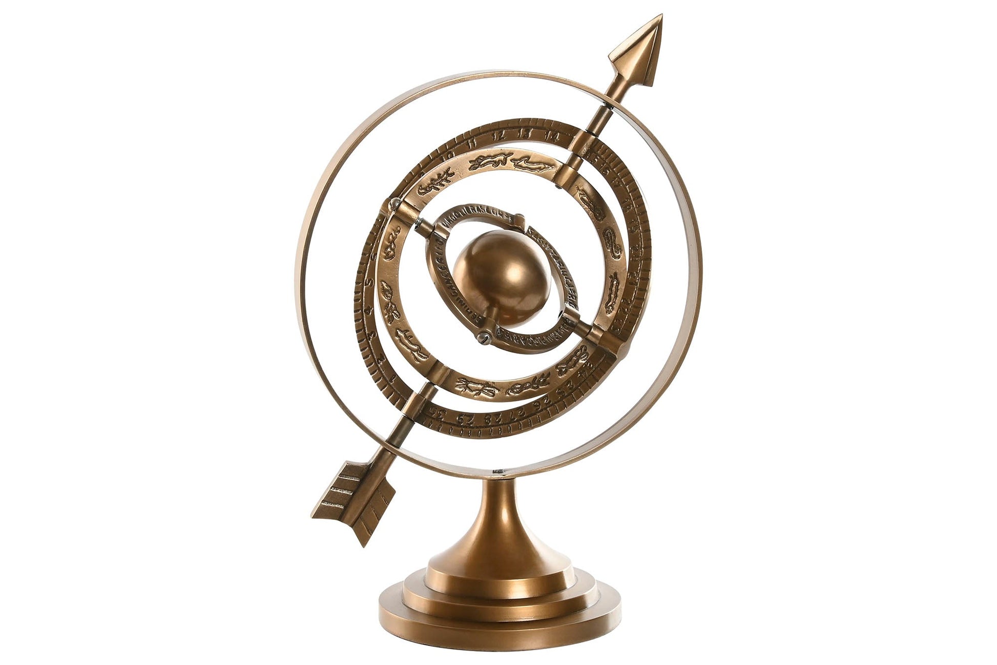 Bronze Aluminium Antique Globe - LUXONAS