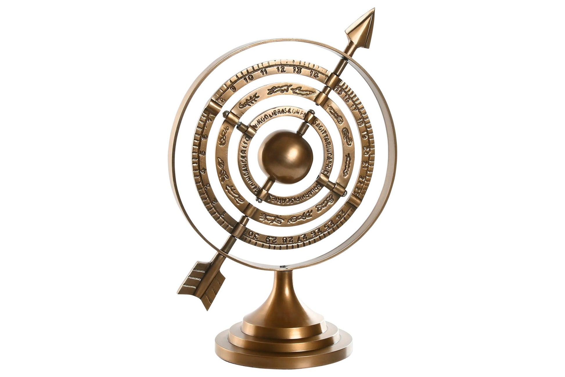Bronze Aluminium Antique Globe - LUXONAS