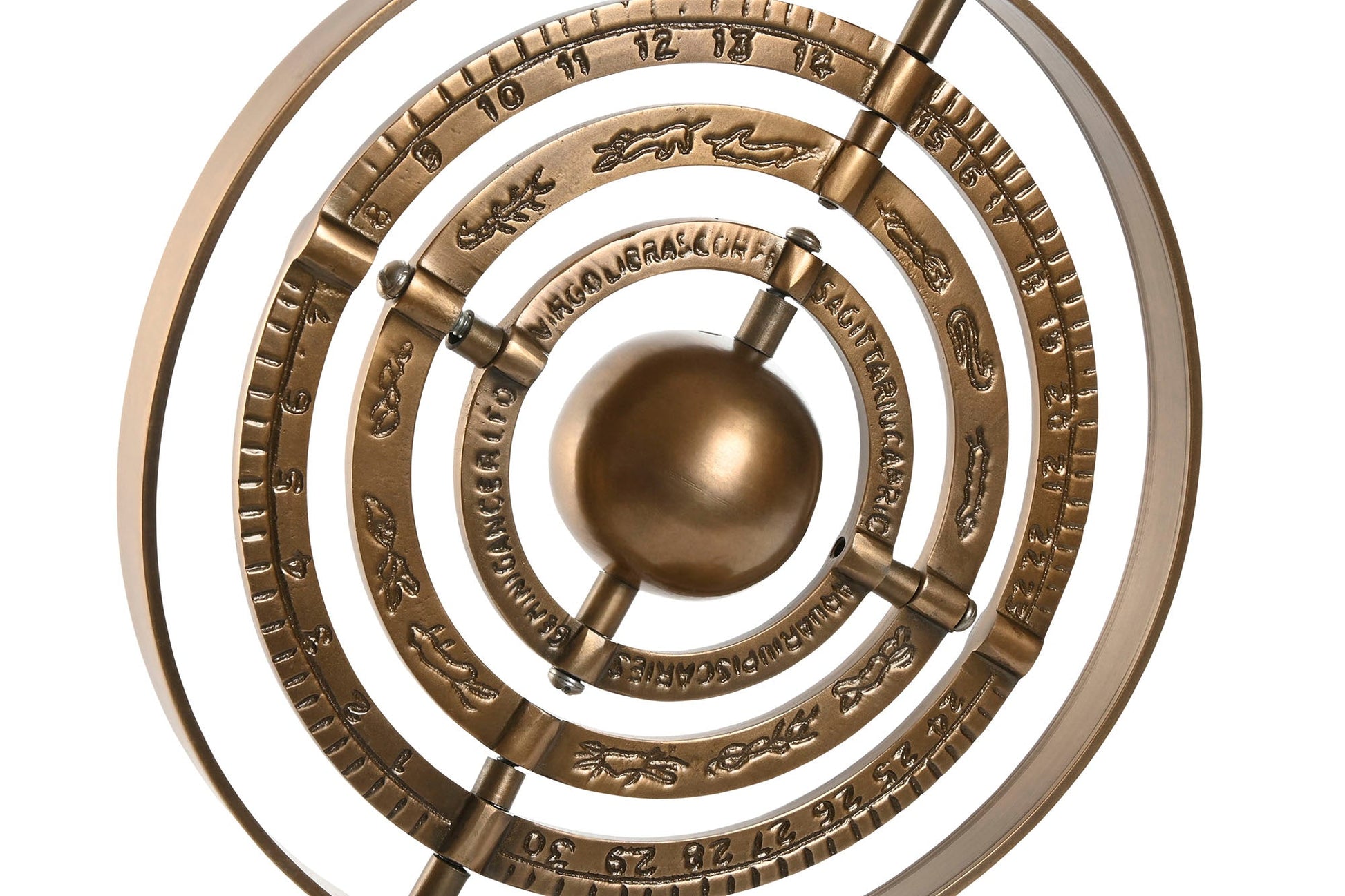 Bronze Aluminium Antique Globe - LUXONAS