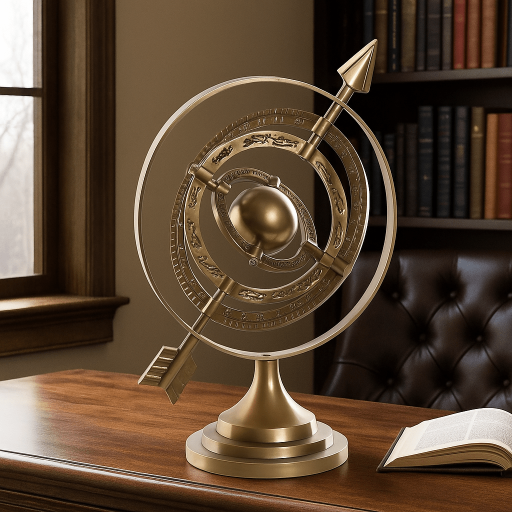 Bronze Aluminium Antique Globe - LUXONAS