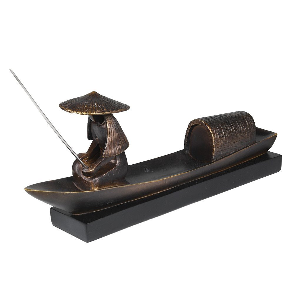 Bronze Fisherman Statue - LUXONAS HOME