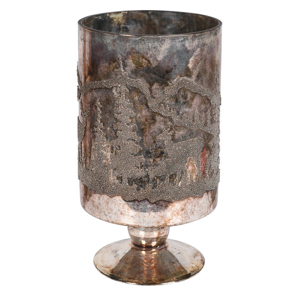 Bronze Reindeer Large Hurricane - LUXONAS