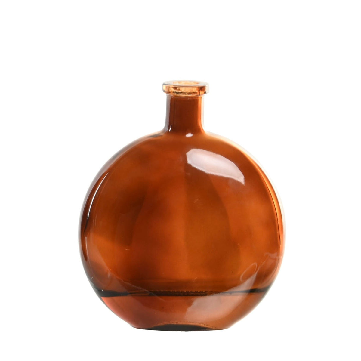 Small Brown Glass Vase