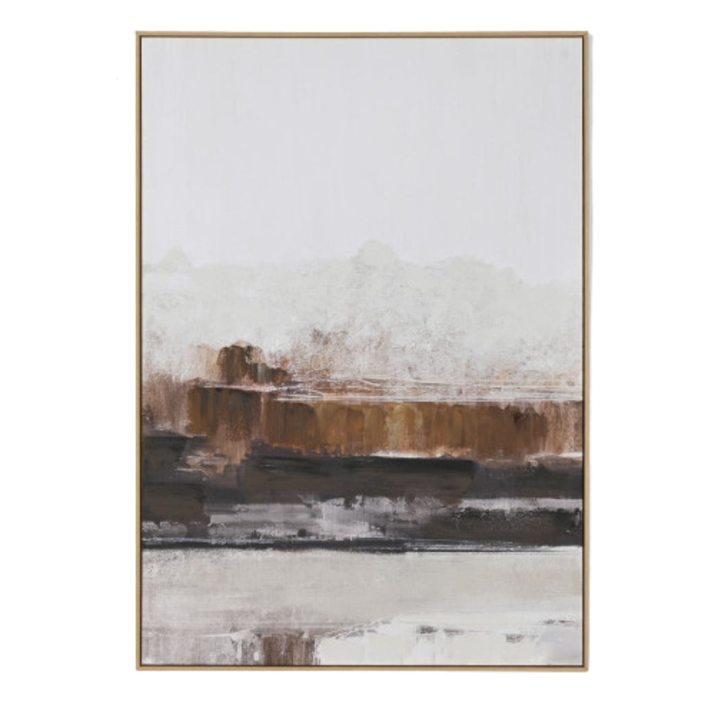 Brown Hues Abstract Wall Art - LUXONAS