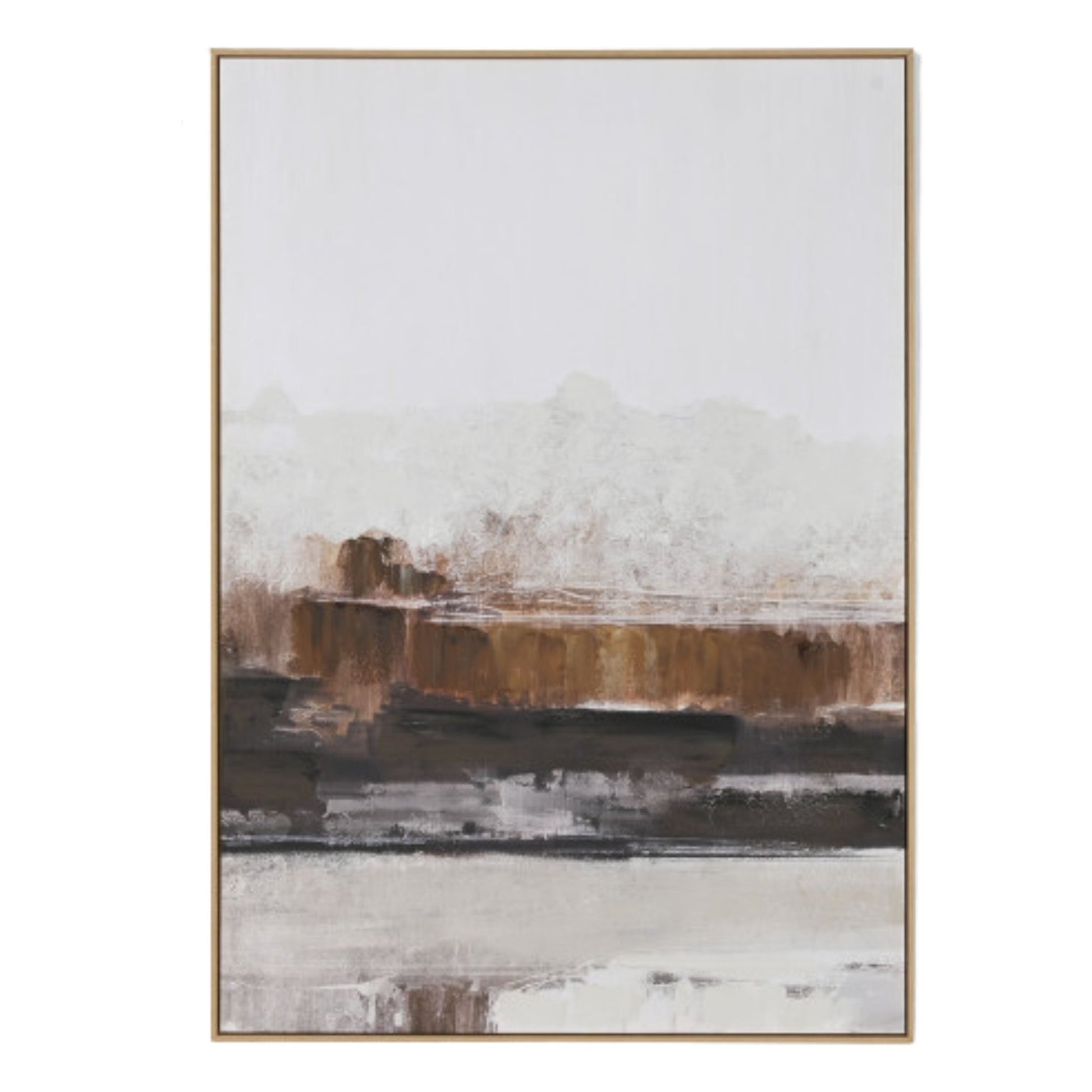 Brown Hues Abstract Wall Art - LUXONAS