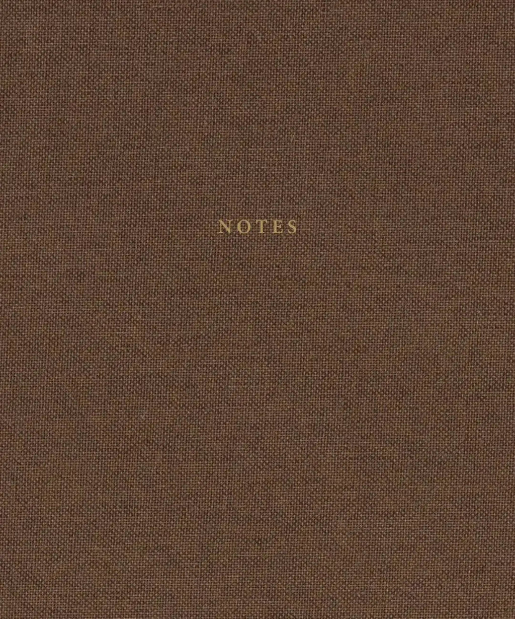 Brown Linen & Golden Notebook - LUXONAS