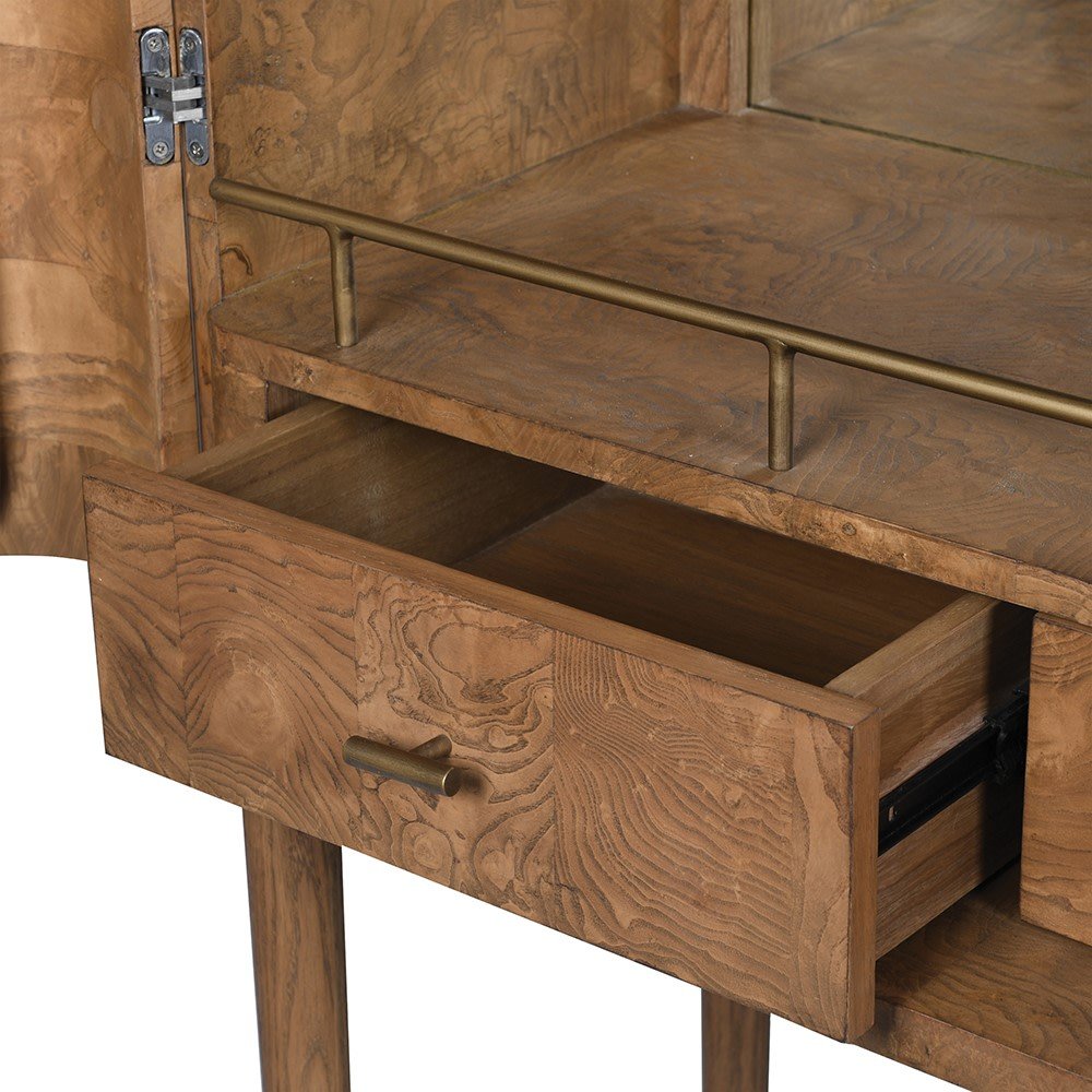 Burldan 2 Door Bar Cabinet - LUXONAS