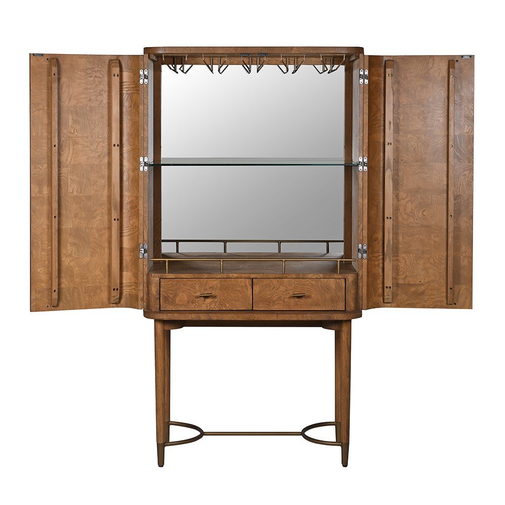 Burldan 2 Door Bar Cabinet - LUXONAS
