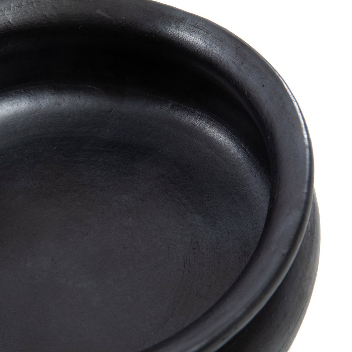 Burned Curry Pot with Lid — Black - LUXONAS HOME