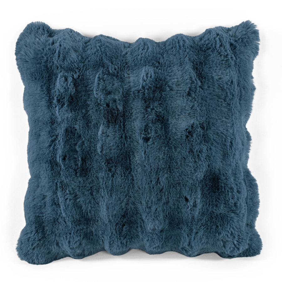 Cushion (filled) Bubble rabbit fur - 45x45 cm: BLUEFUSION