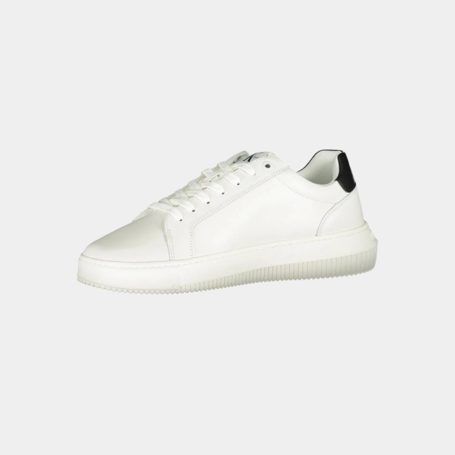 Calvin Klein White Sneakers - Low Top Lace - Up Casual Sneakers - LUXONAS HOME