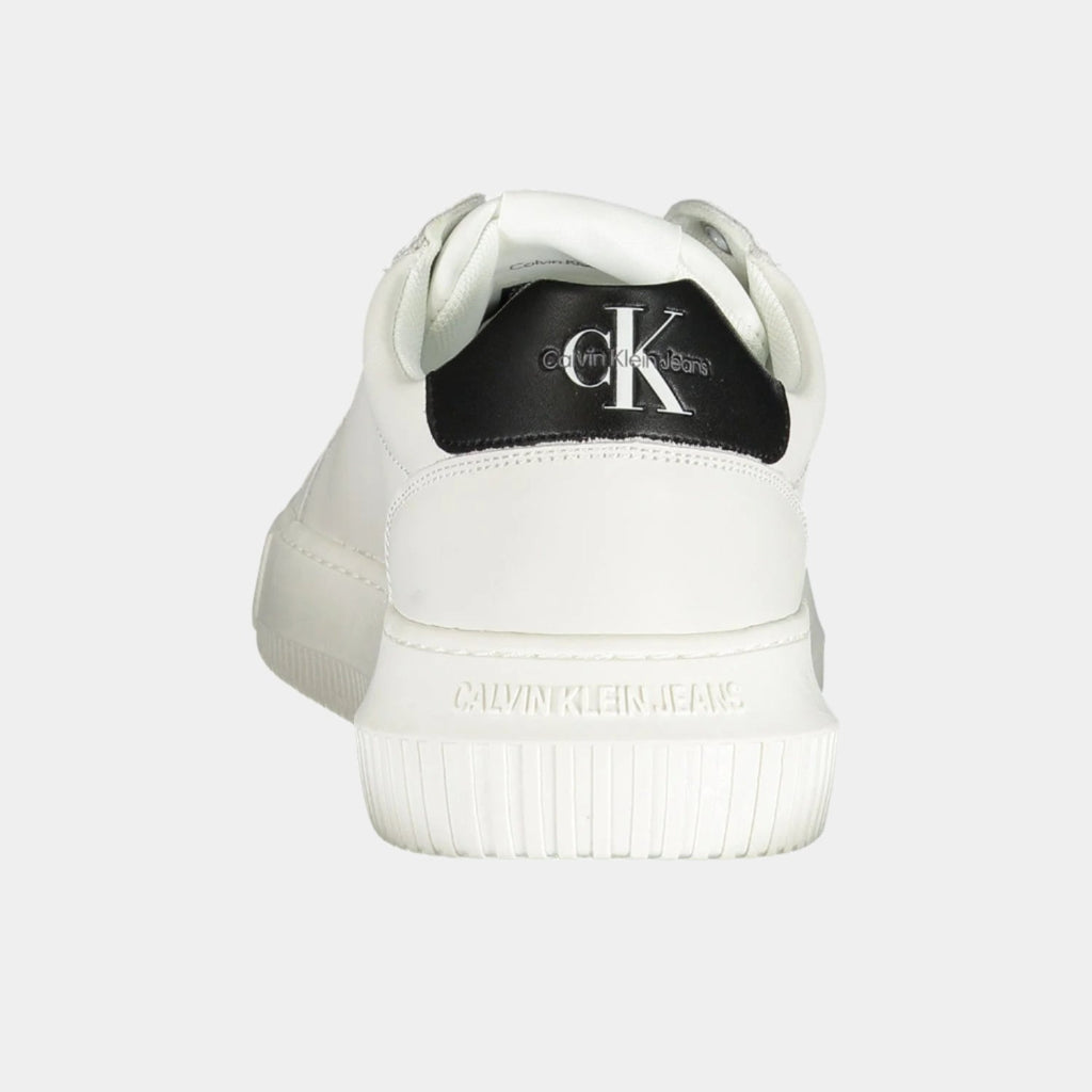 Calvin Klein White Sneakers - Low Top Lace - Up Casual Sneakers - LUXONAS HOME