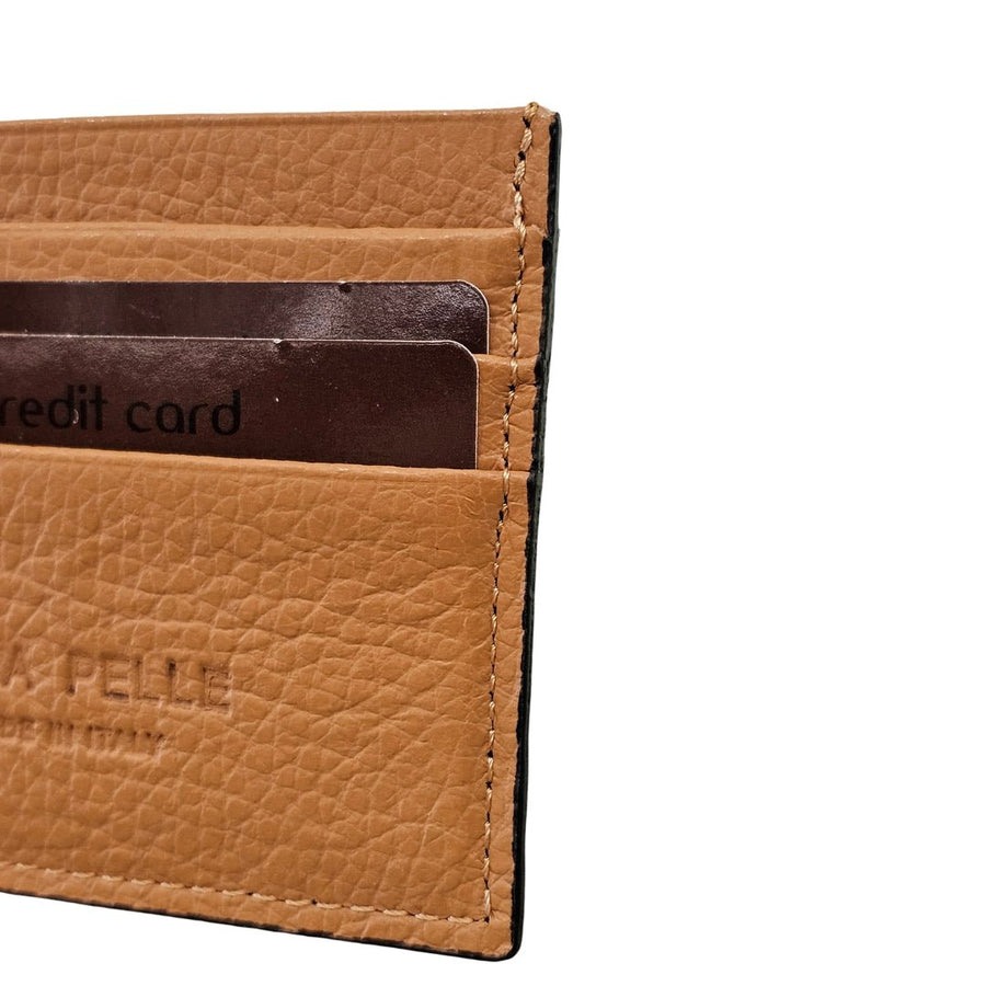 Camel Leather Card Holder