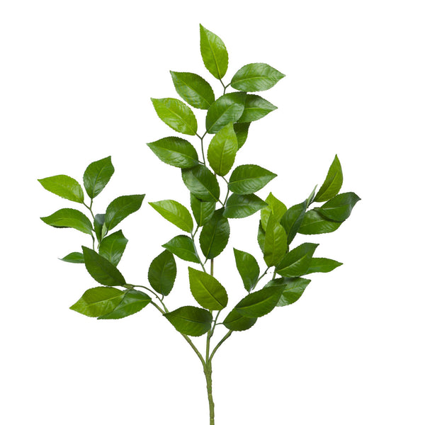 63cm Faux Camellia Leaf Stem
