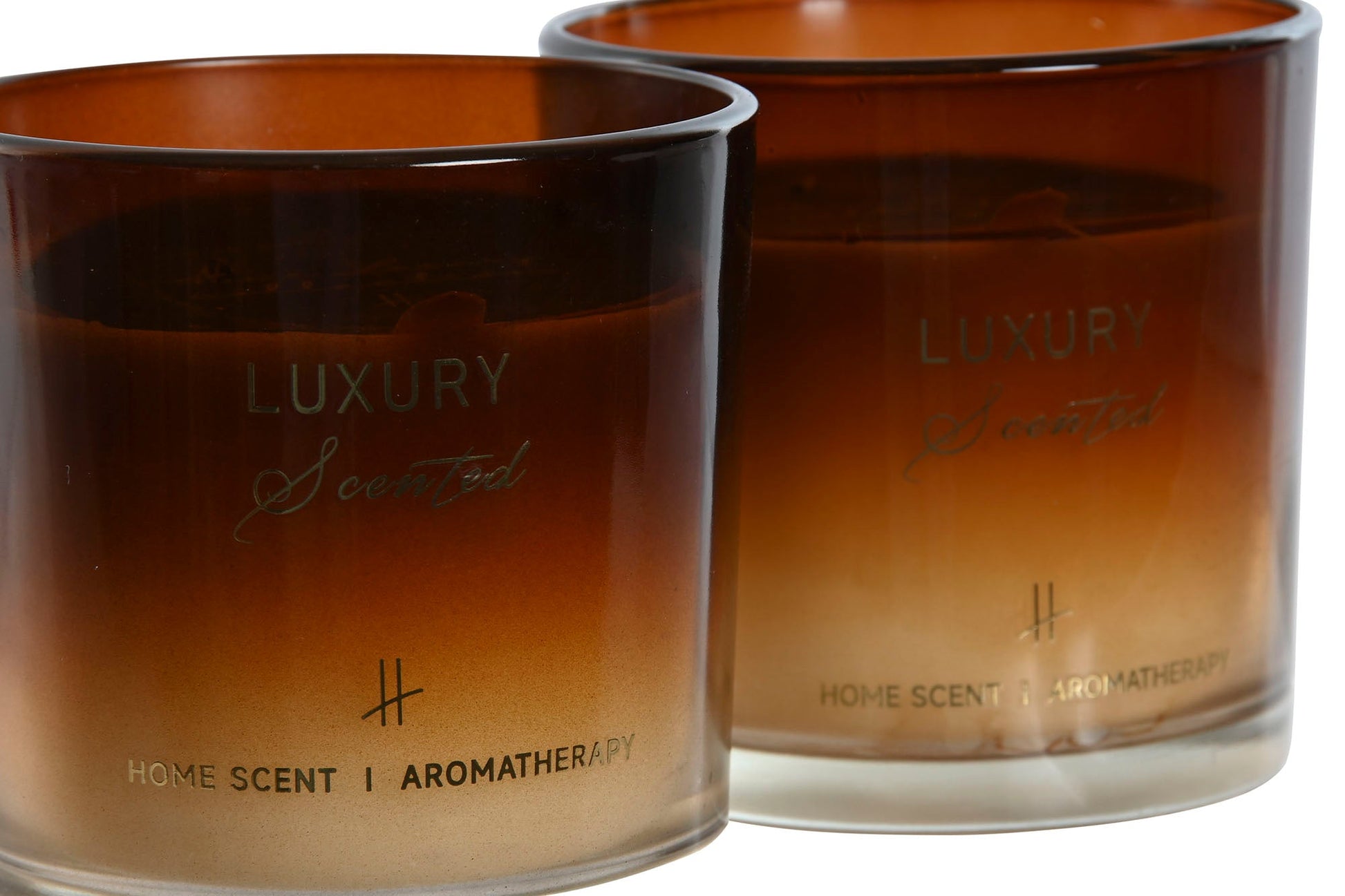 Candle in Amber Glass - LUXONAS