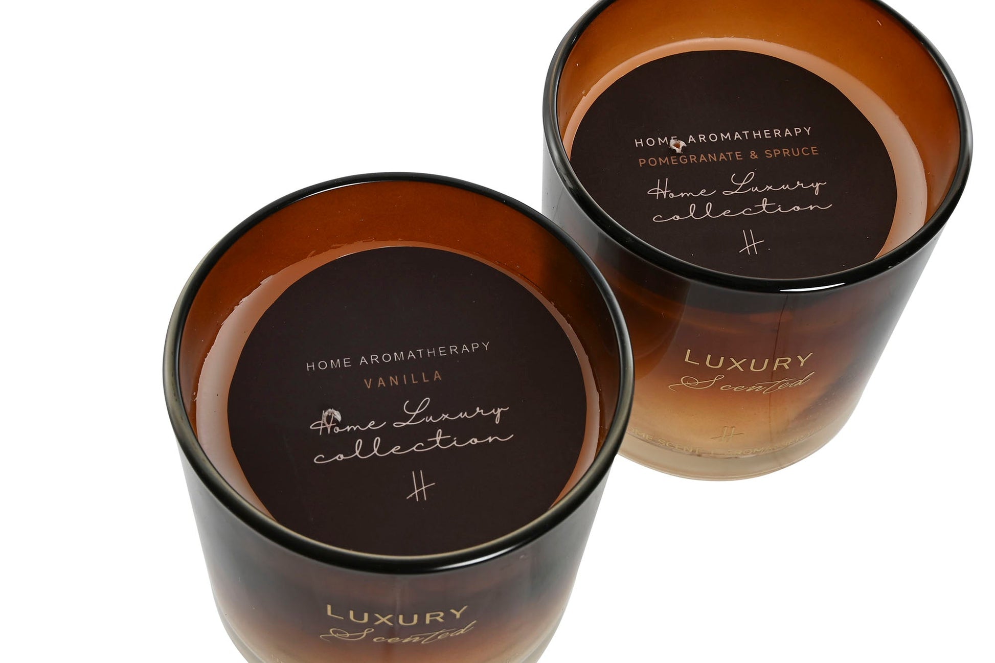 Candle in Amber Glass - LUXONAS