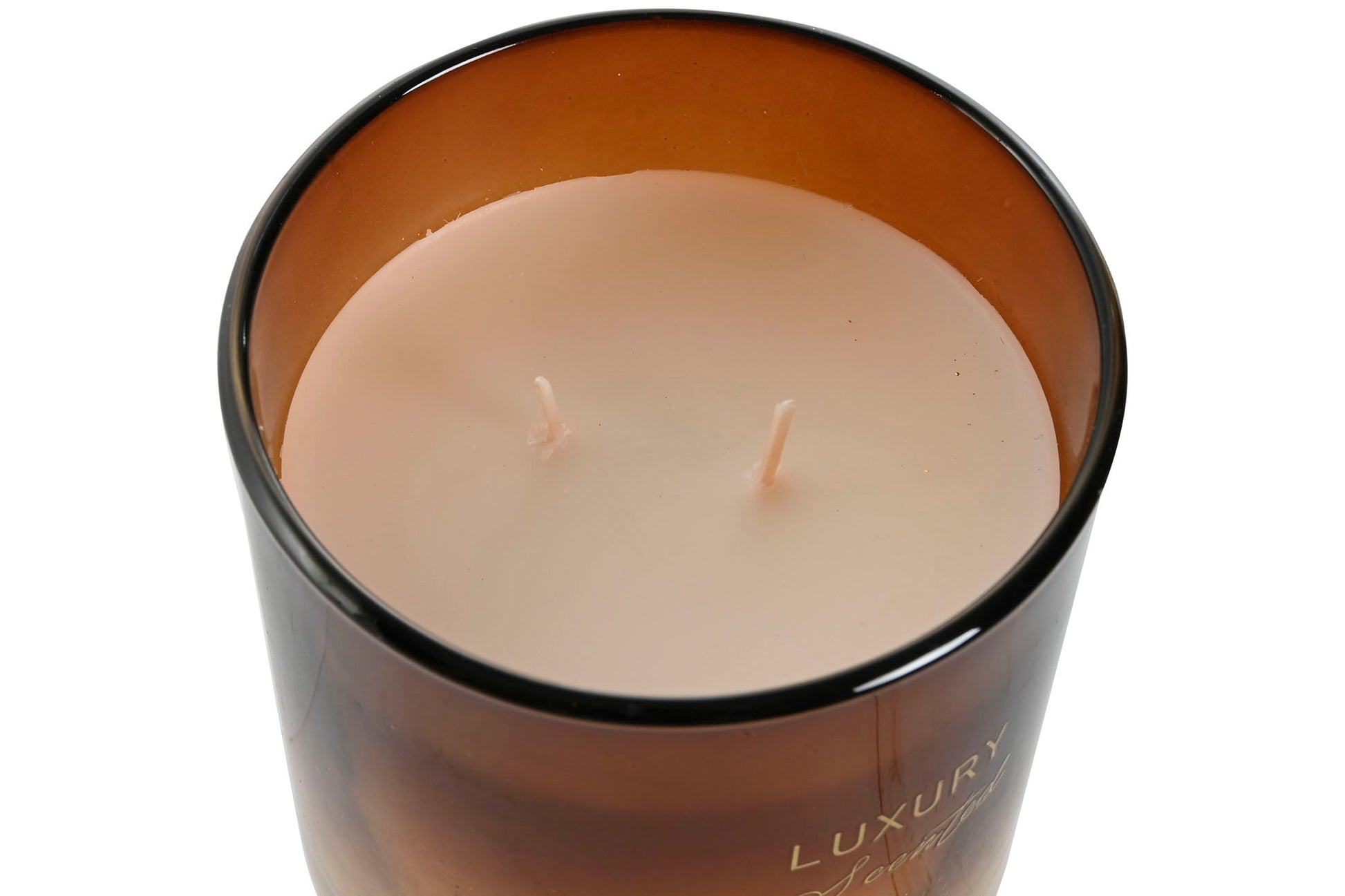 Candle in Amber Glass - LUXONAS