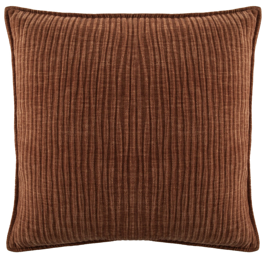 Throw cushion (filled) JULIETTE - 45x45 cm: Cognac