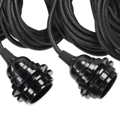 Ceiling Fitting for Pendant Lamps - Black - 5 Sockets - LUXONAS HOME