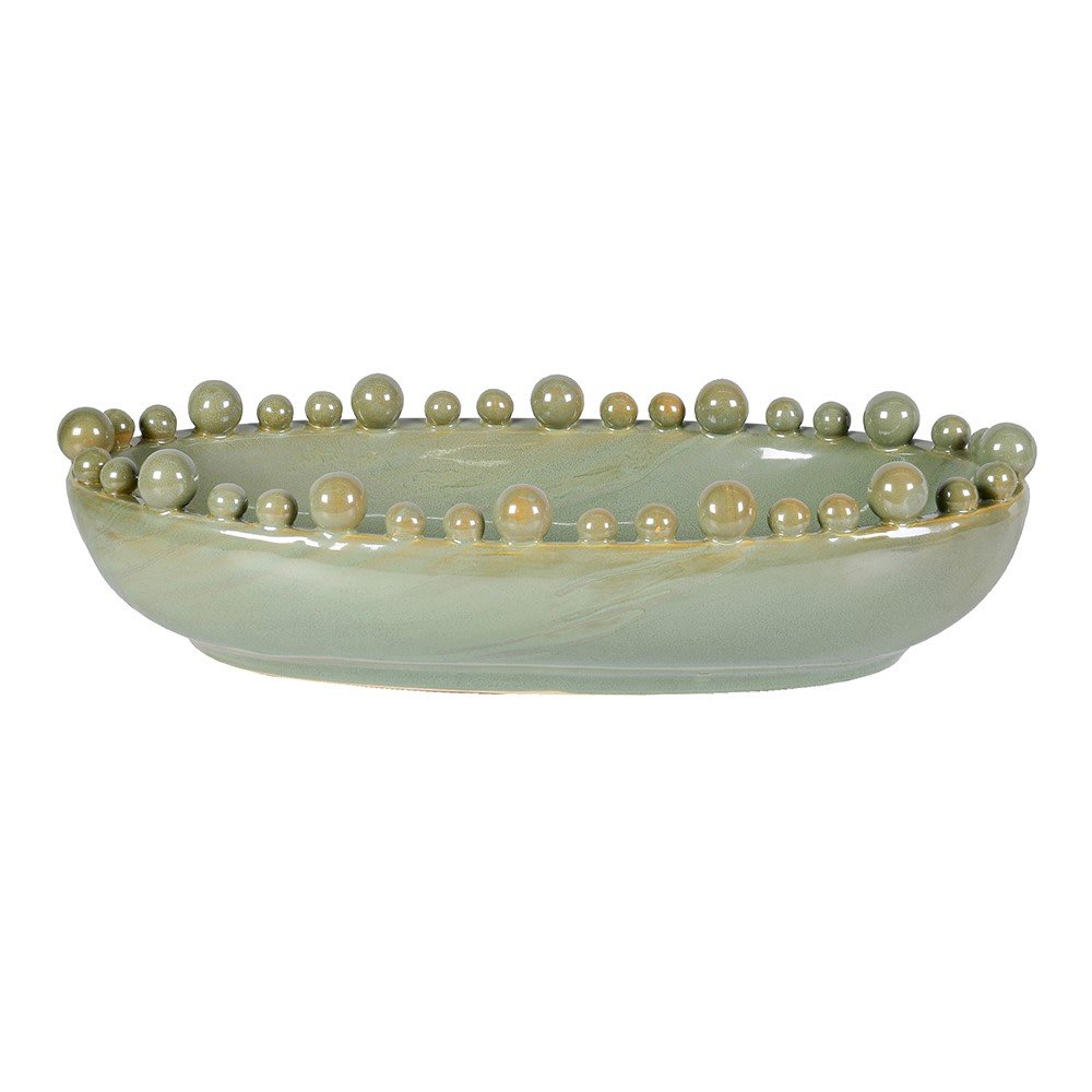 Celadon Oval Bobble Bowl - LUXONAS