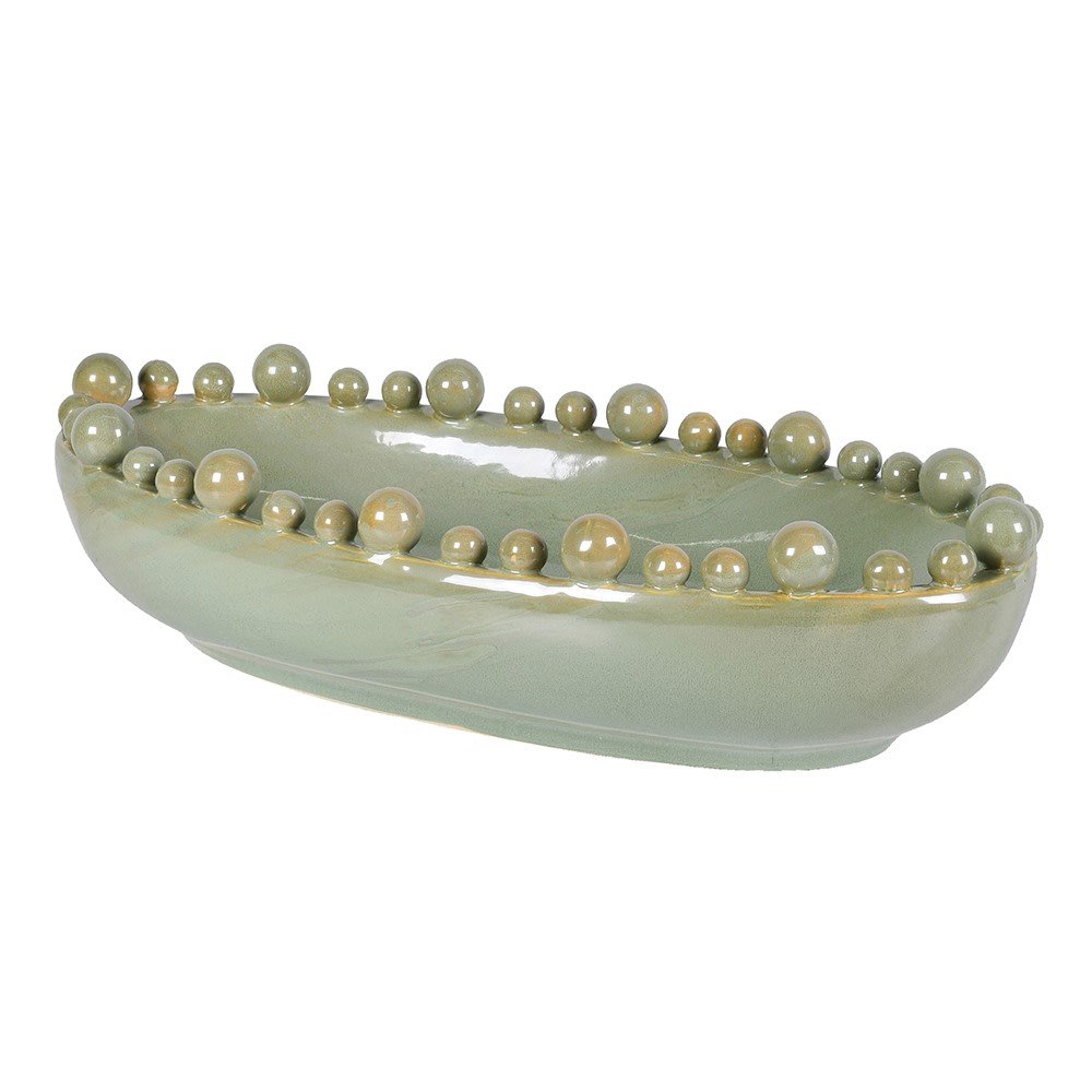 Celadon Oval Bobble Bowl - LUXONAS