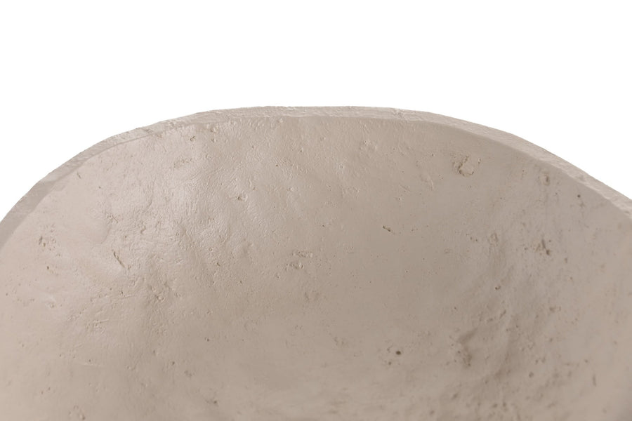 Cement Centrepiece Bowl, Cream