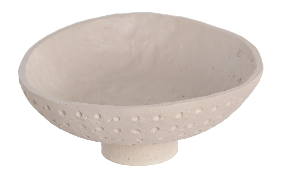 Cement Centrepiece Bowl, Cream