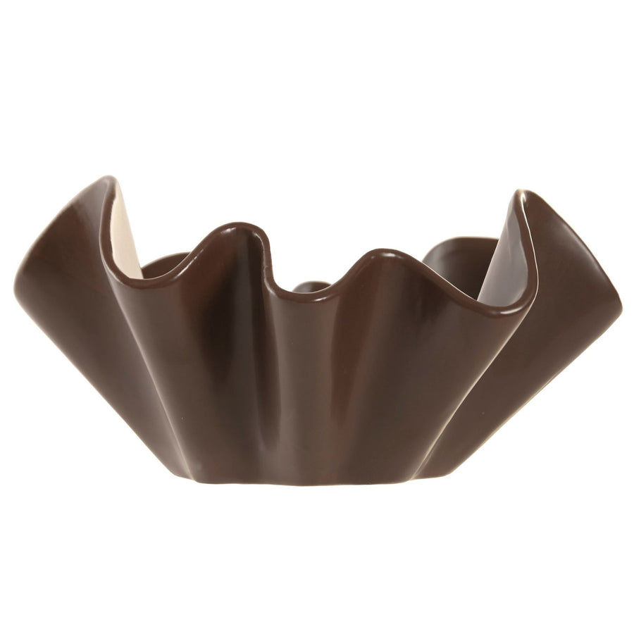 Ceramic Brown Wave Bowl