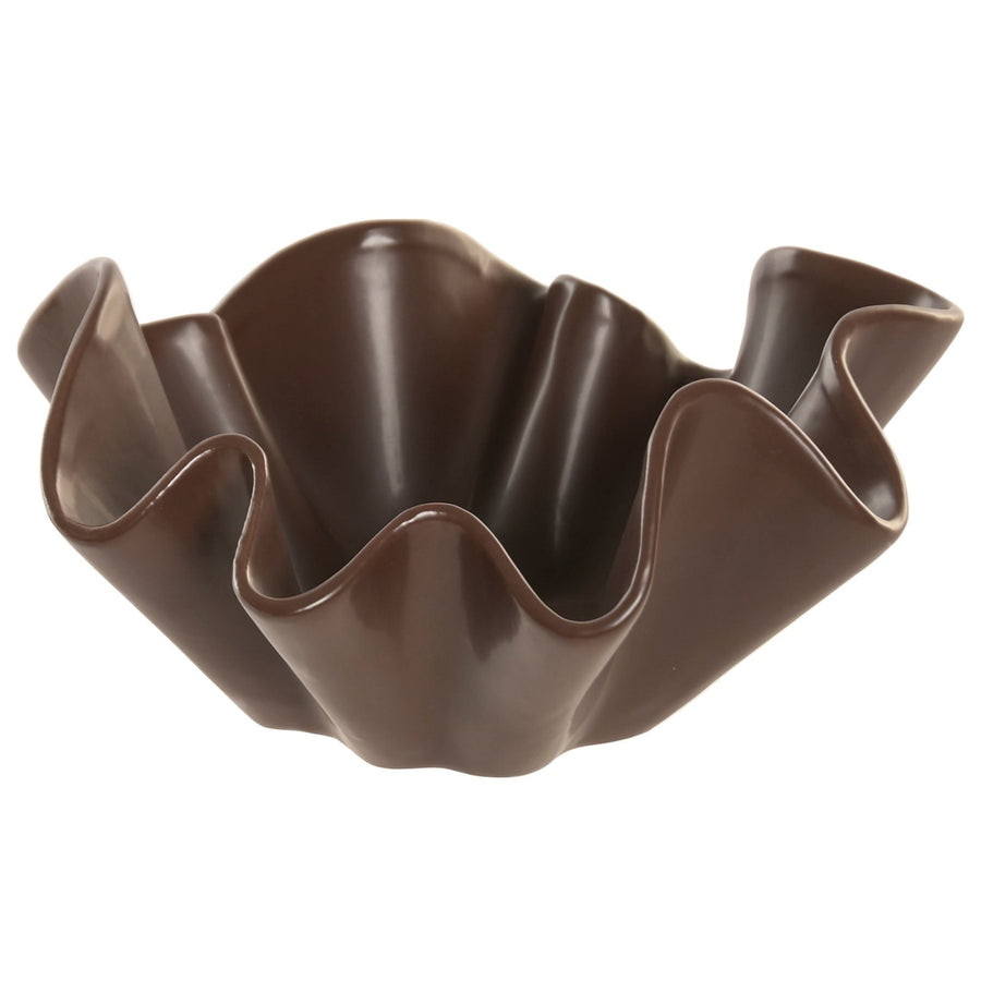 Ceramic Brown Wave Bowl