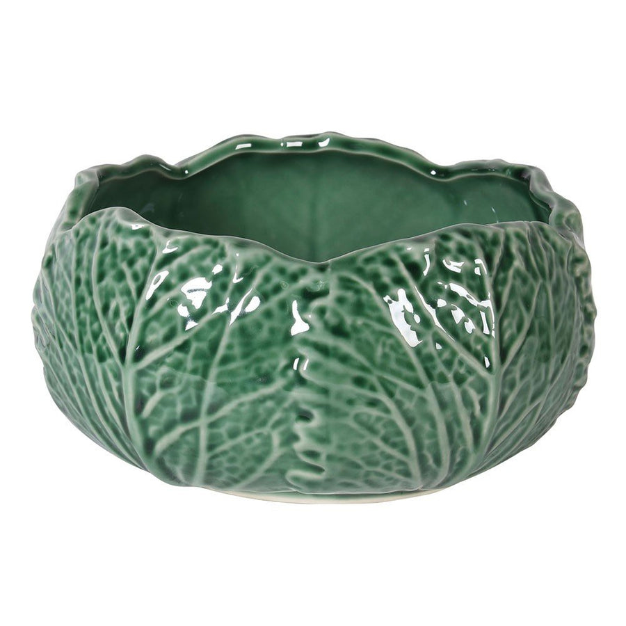 Ceramic Green Cabbage-Shaped Bowl