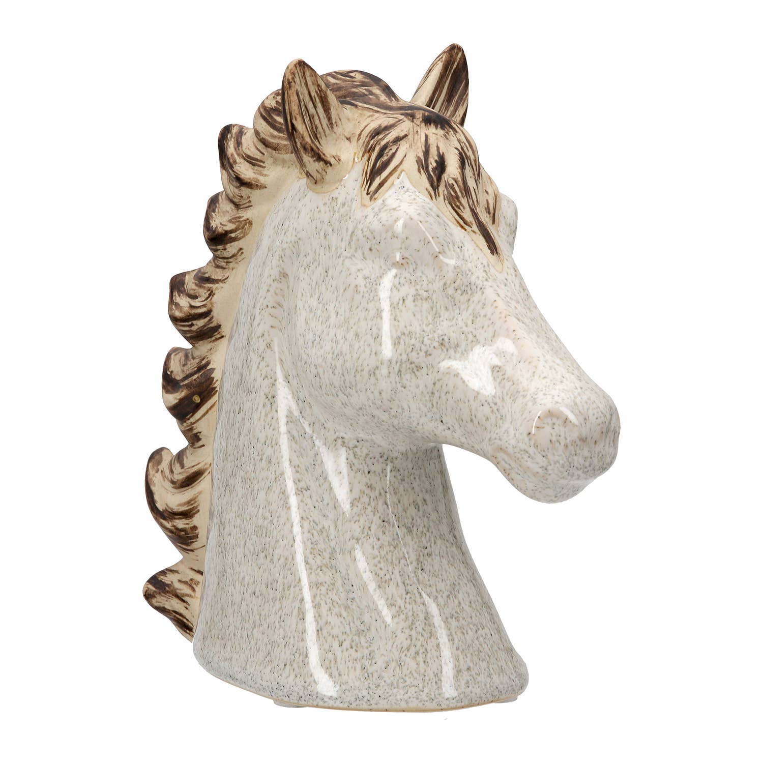 Ceramic Horse Head Sculpture - LUXONAS HOME