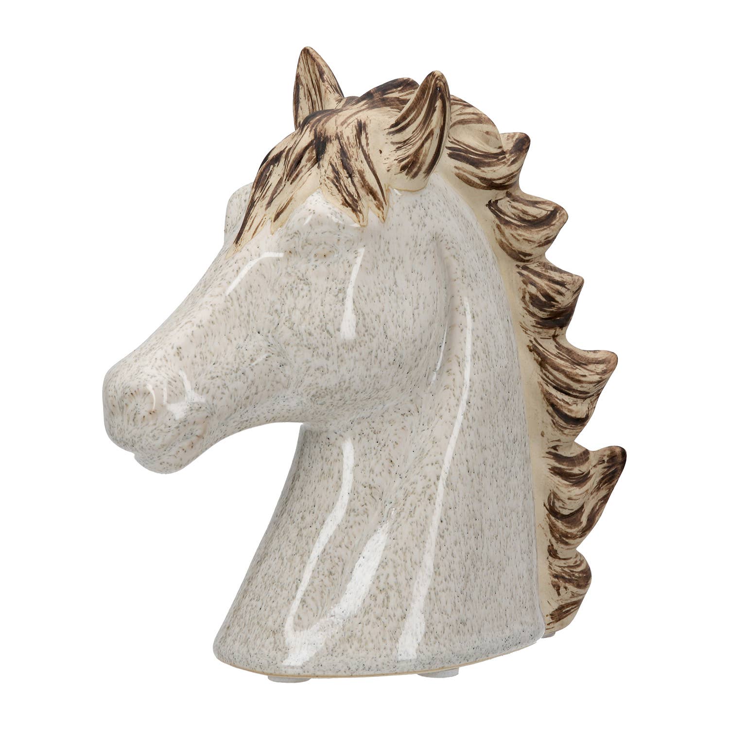 Ceramic Horse Head Sculpture - LUXONAS HOME
