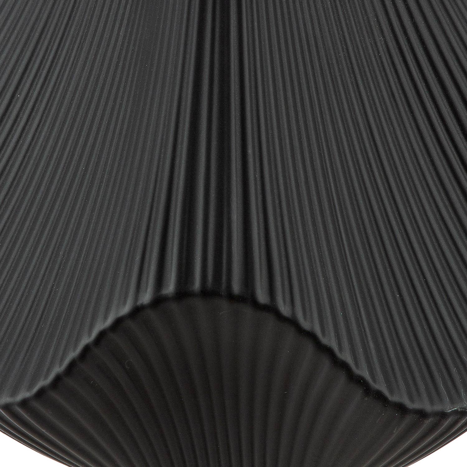 Ceramic Lamellen Black Vase - LUXONAS HOME