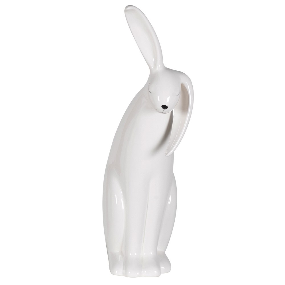 Elegant Ceramic Rabbit Ornament