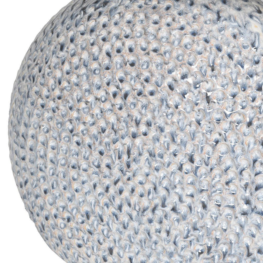 Ceramic Textured Blue Lamp
