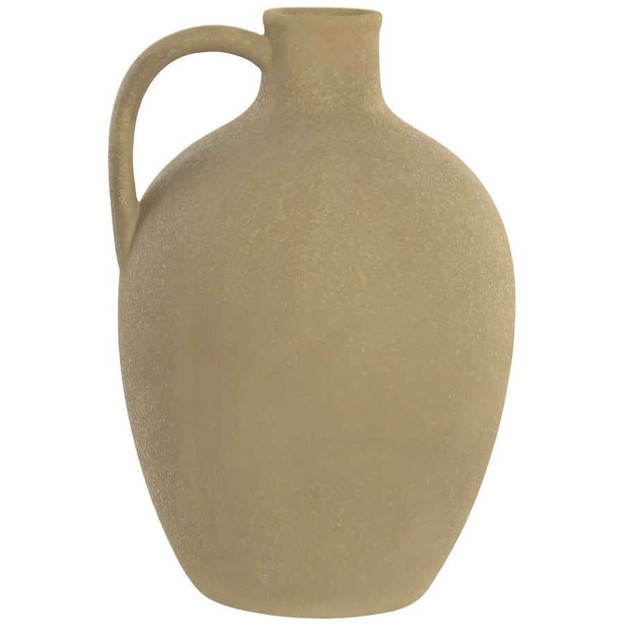 Ceramic Vase Brown w/Handle