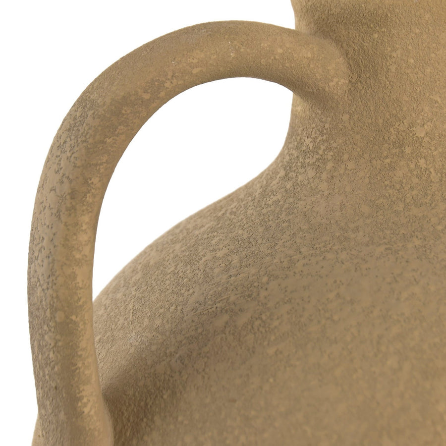 Ceramic Vase Brown w/Handle
