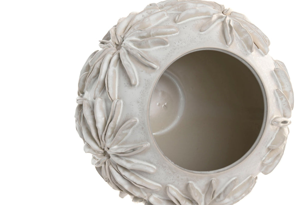 Ceramic Vase 'Craft' - Elegant White Finish - LUXONAS