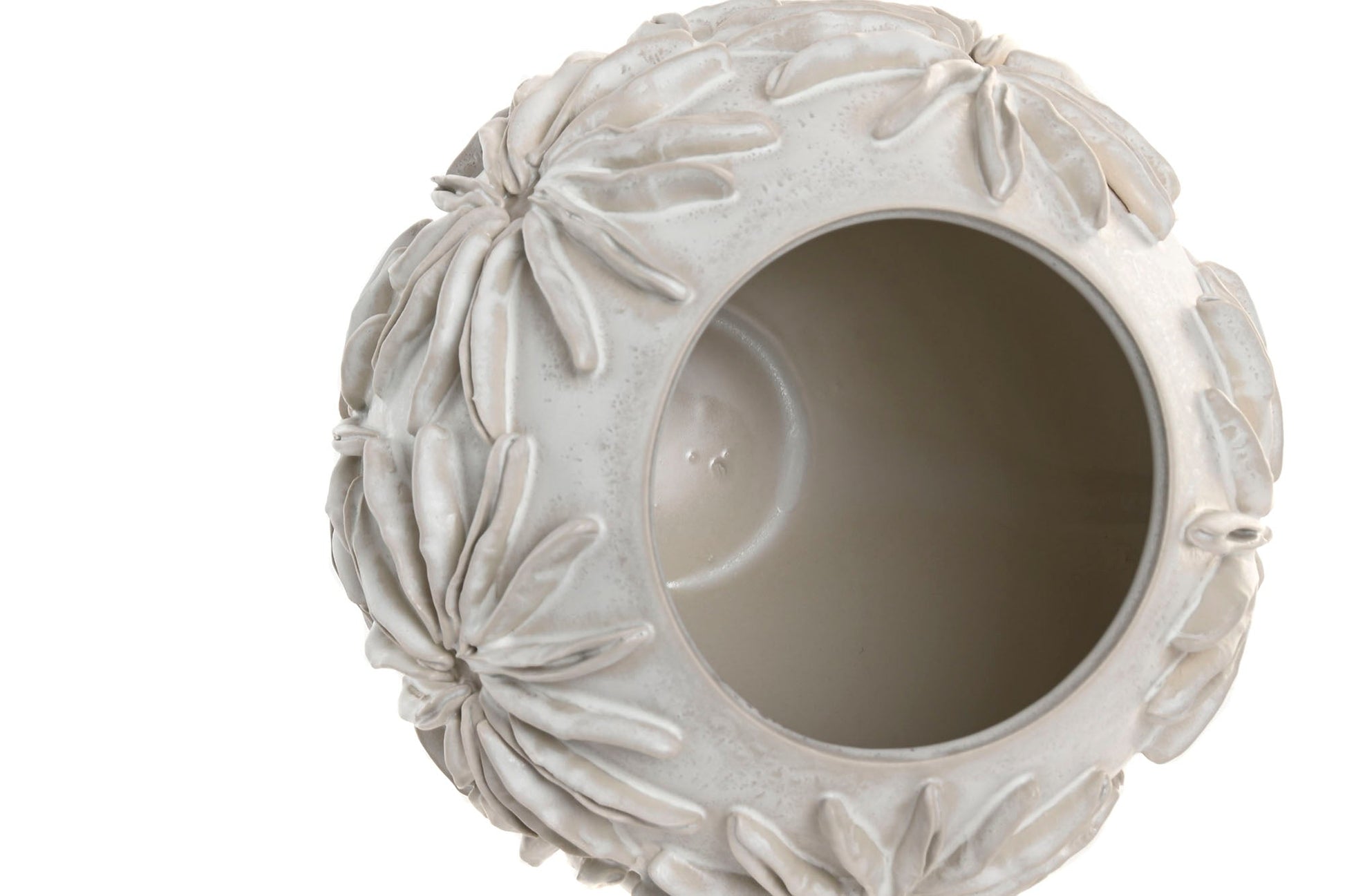 Ceramic Vase 'Craft' - Elegant White Finish - LUXONAS