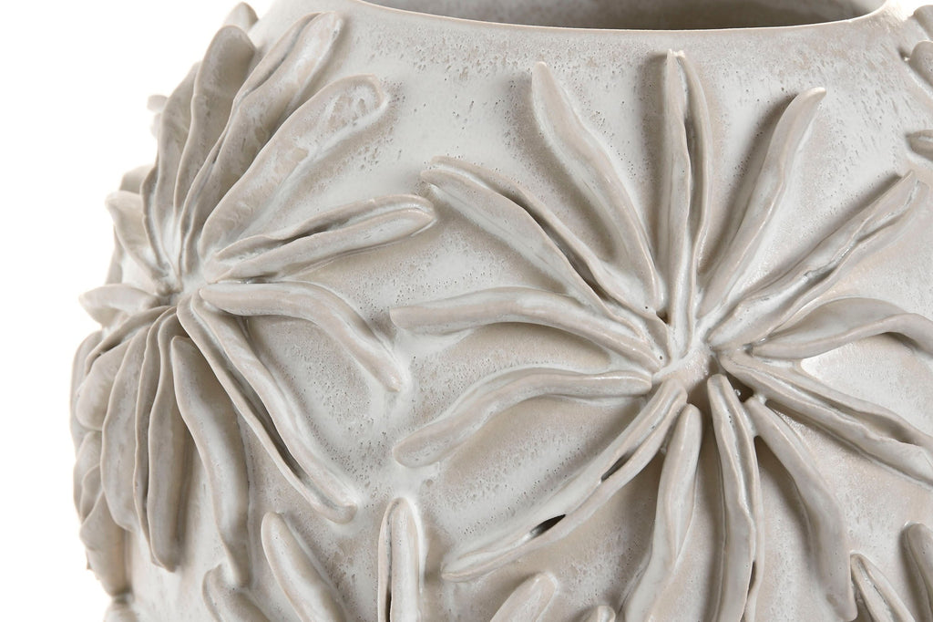 Ceramic Vase 'Craft' - Elegant White Finish - LUXONAS