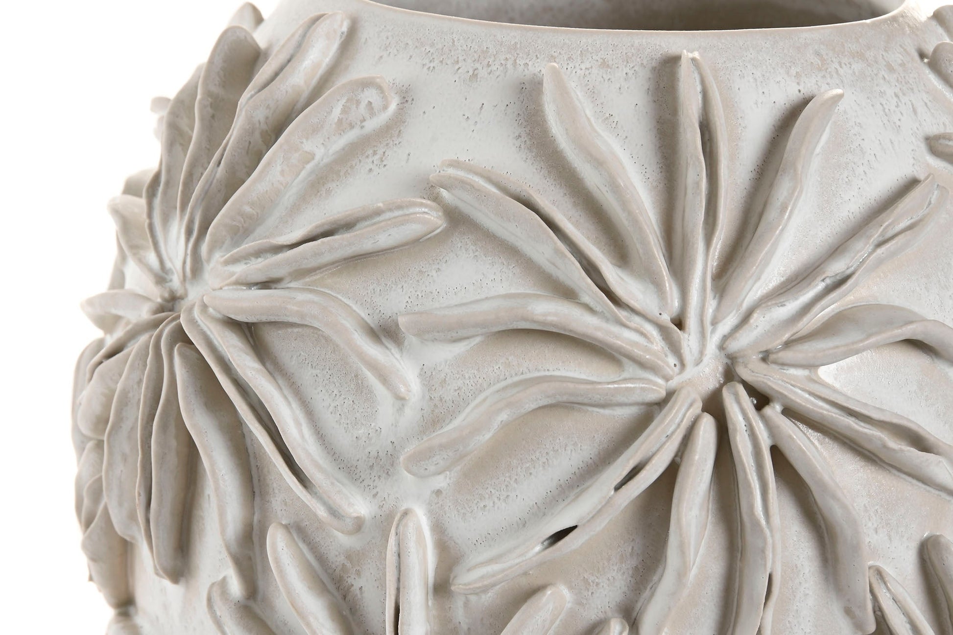 Ceramic Vase 'Craft' - Elegant White Finish - LUXONAS