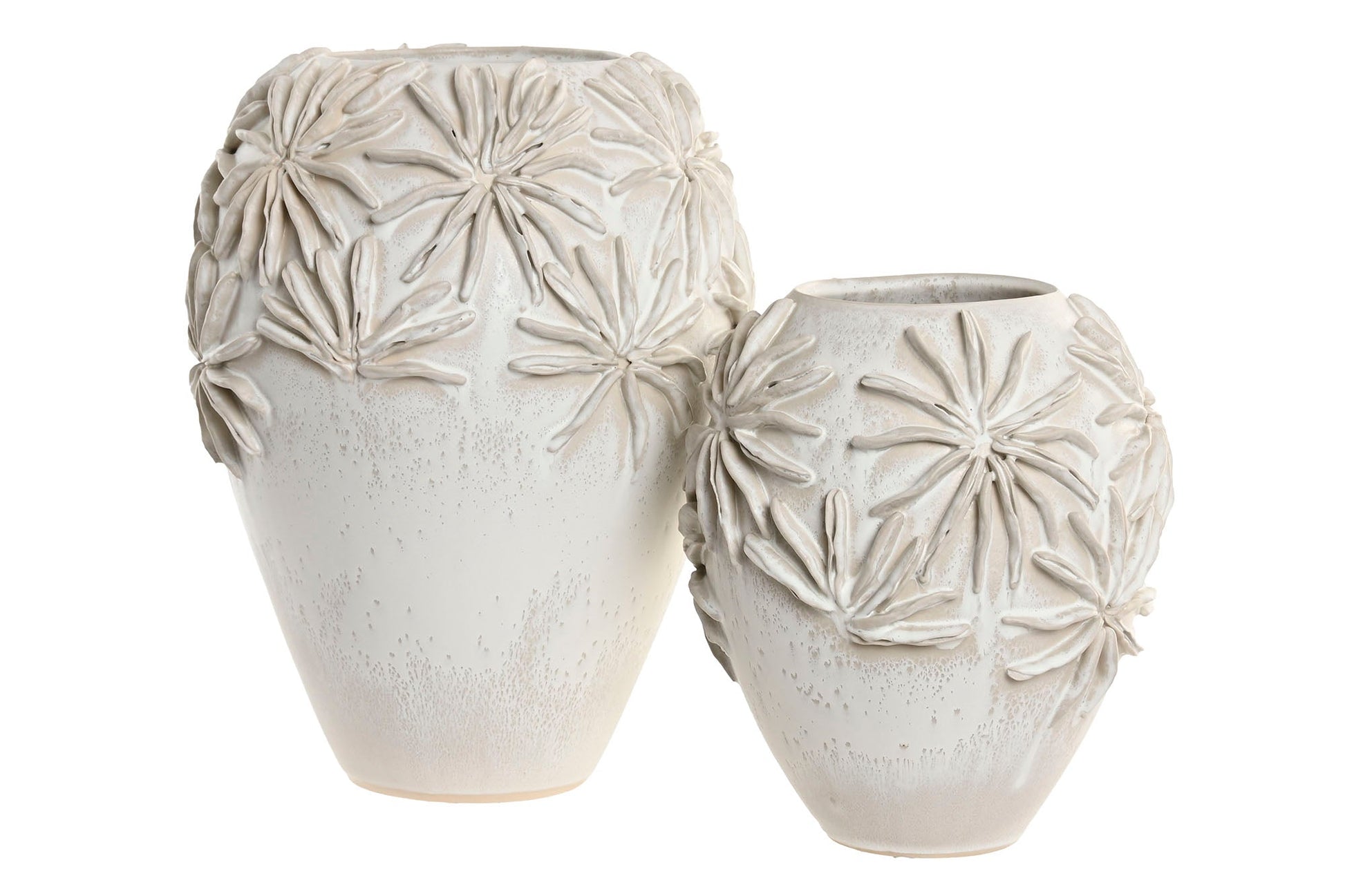 Ceramic Vase 'Craft' - Elegant White Finish - LUXONAS